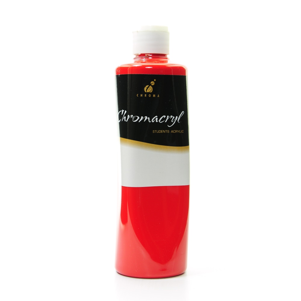 Chroma Chromacryl Students Acrylic Paint, 1 Pint, Warm Red, Pack Of 2 MPN:1209-2