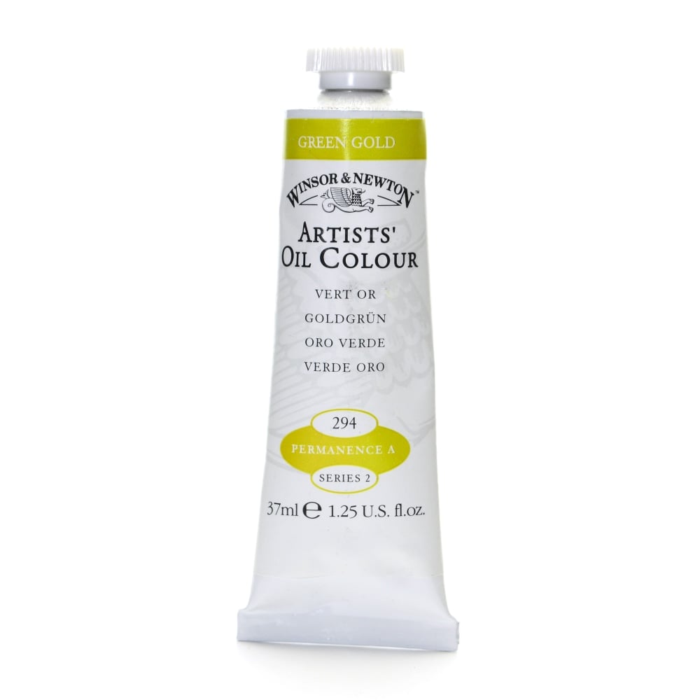 Winsor & Newton Artists Oil Colors, 37 mL, Green Gold, 294, Pack Of 2 MPN:1214294-2