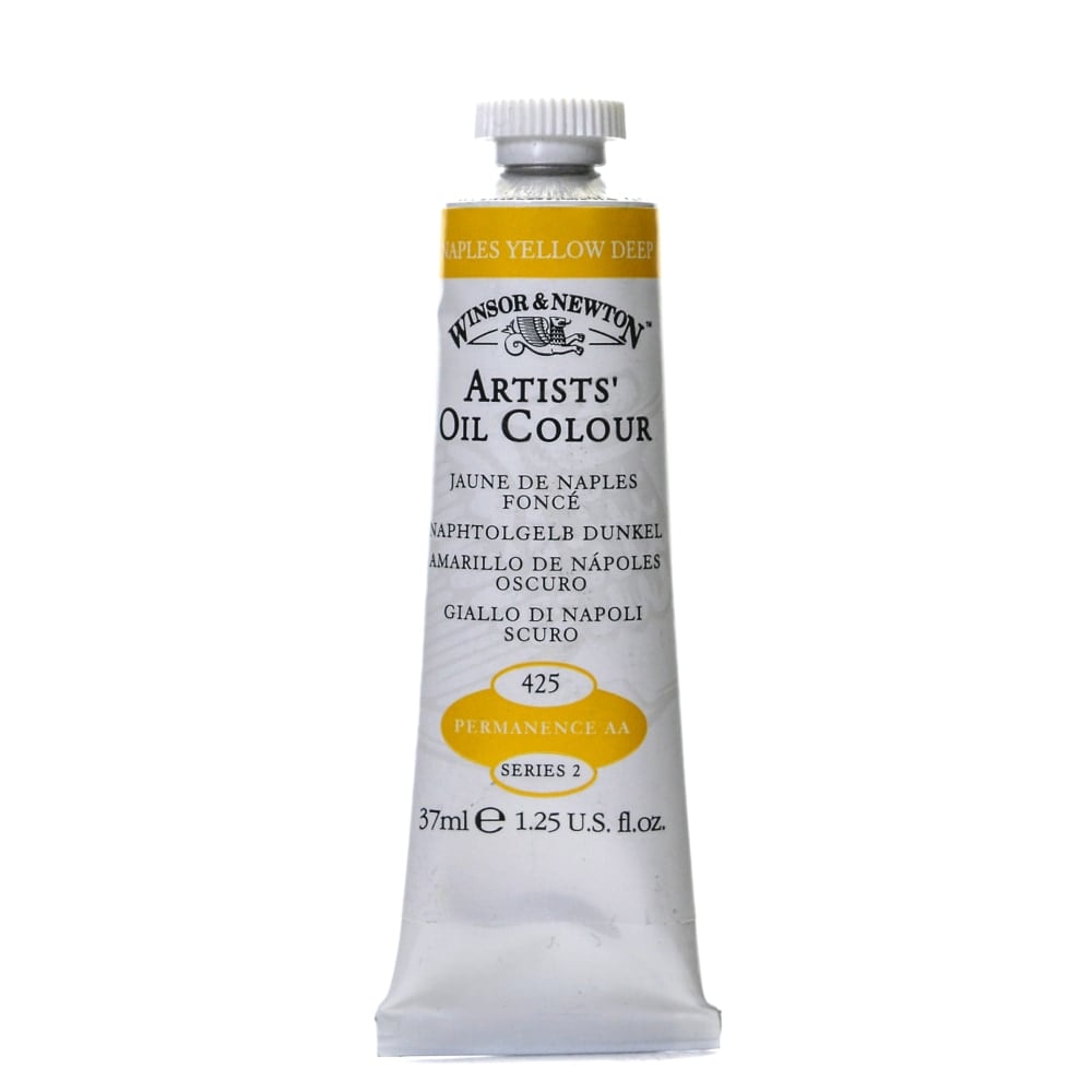 Winsor & Newton Artists Oil Colors, 37 mL, Naples Yellow Deep, 425, Pack Of 2 MPN:1214425-2