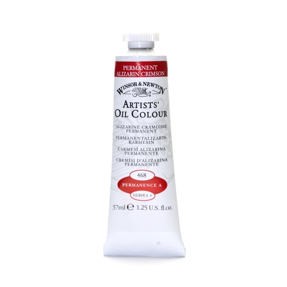 Winsor & Newton Artists Oil Colors, 37 mL, Permanent Alizarin Crimson, 468 MPN:1214468