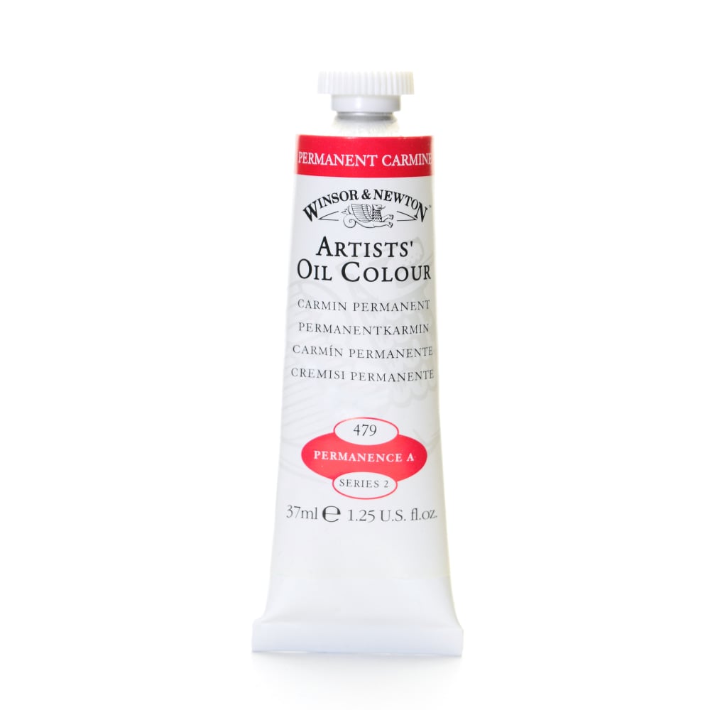 Winsor & Newton Artists Oil Colors, 37 mL, Permanent Carmine, 479, Pack Of 2 MPN:1214479-2