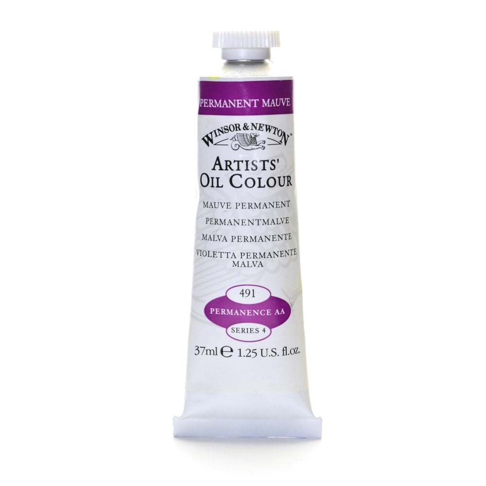Winsor & Newton Artists Oil Colors, 37 mL, Permanent Mauve, 491 MPN:1214491