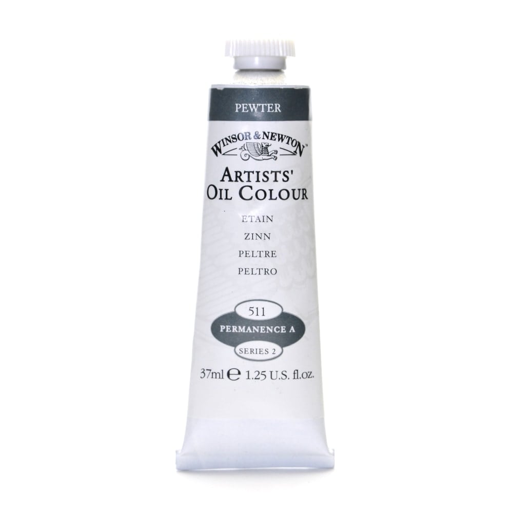 Winsor & Newton Artists Oil Colors, 37 mL, Pewter, 511 MPN:1214511