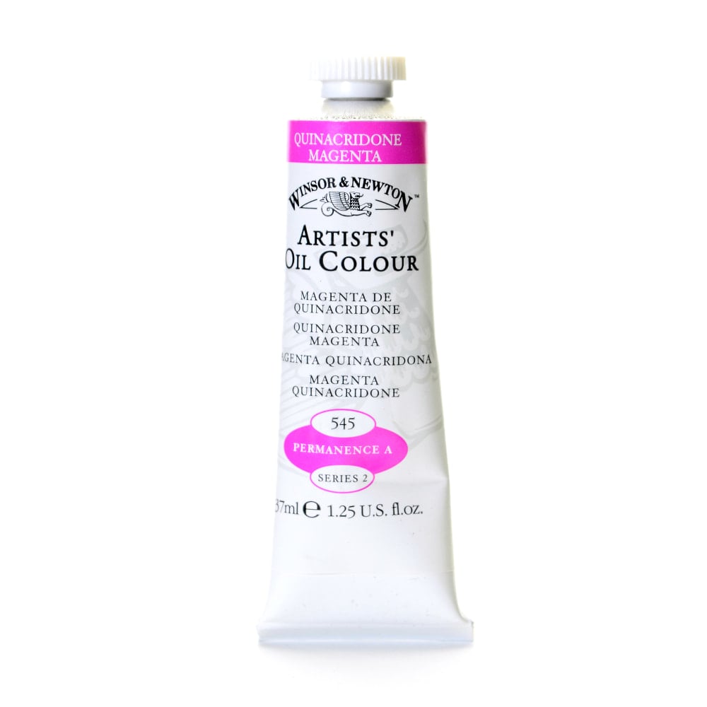 Winsor & Newton Artists Oil Colors, 37 mL, Quinacridone Magenta, 545, Pack Of 2 MPN:1214545-2