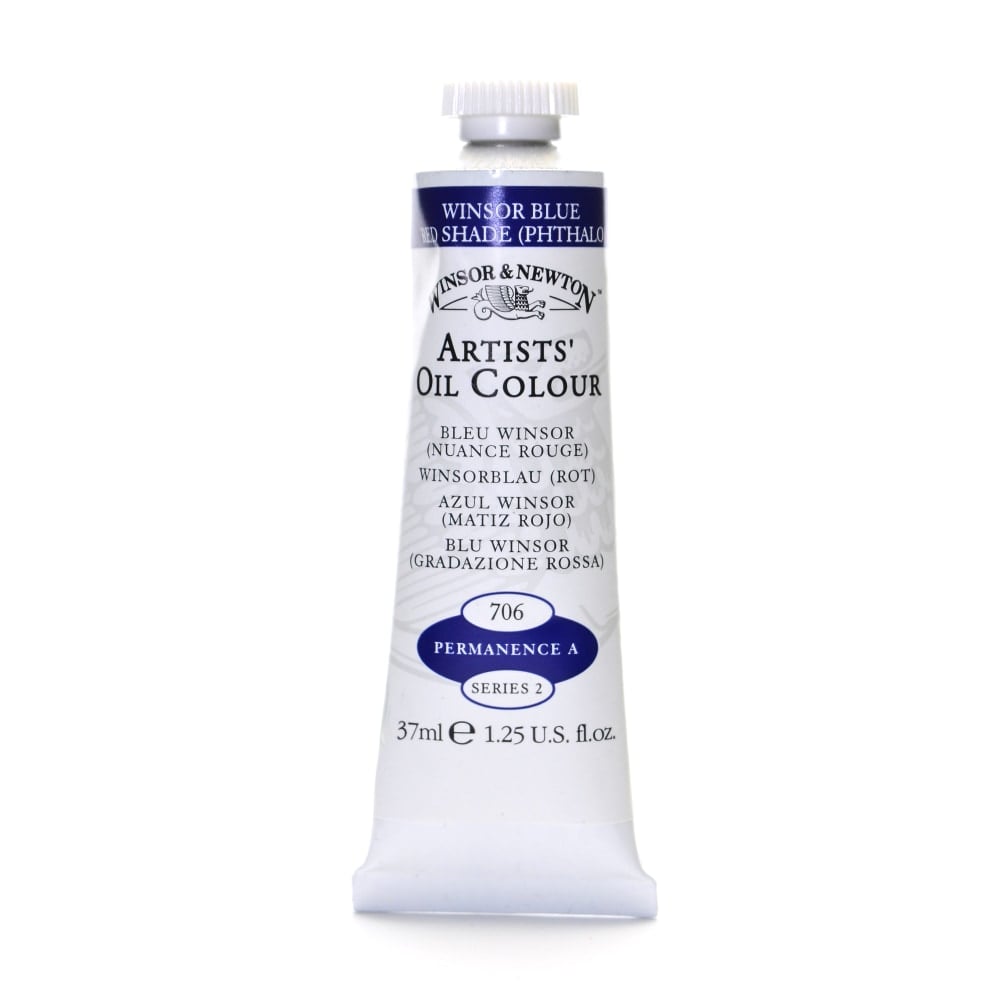 Winsor & Newton Artists Oil Colors, 37 mL, Winsor Blue (Red Shade), 706 MPN:1214706