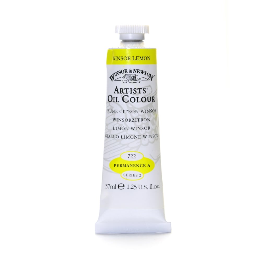 Winsor & Newton Artists Oil Colors, 37 mL, Winsor Lemon, 722 MPN:1214722