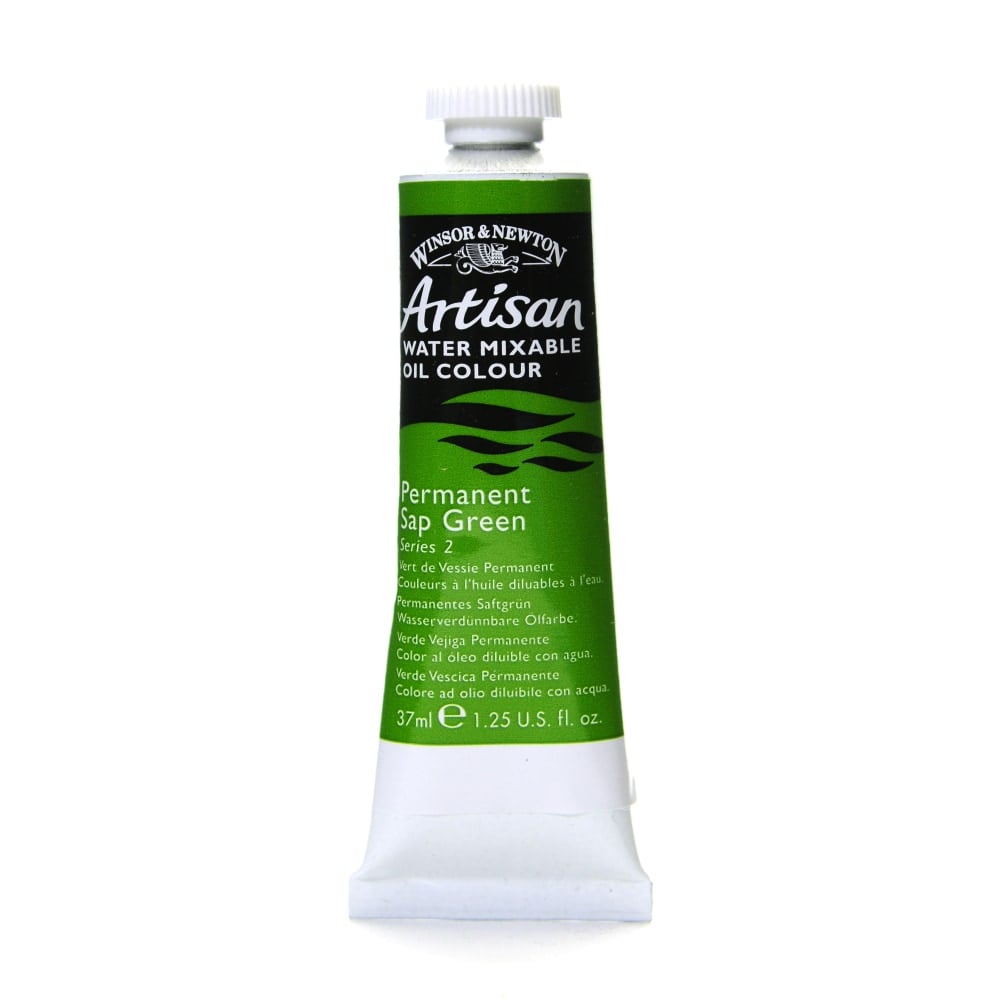Winsor & Newton Artisan Water Mixable Oil Colors, 37 mL, Permanent Sap Green, 503, Pack Of 2 MPN:1514503-2