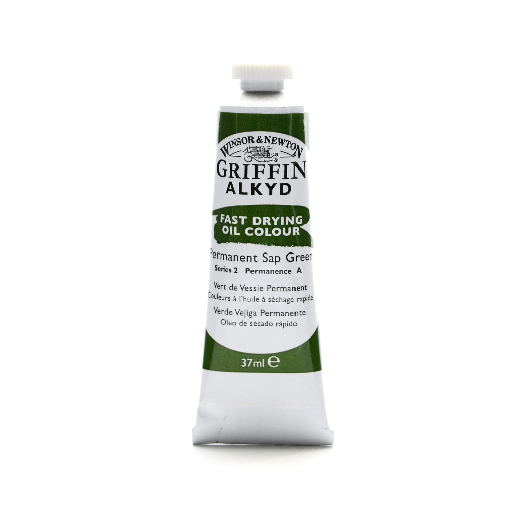 Winsor & Newton Griffin Alkyd Oil Colors, 503, 37 mL, Permanent Sap Green, Pack Of 2 MPN:1916503-2