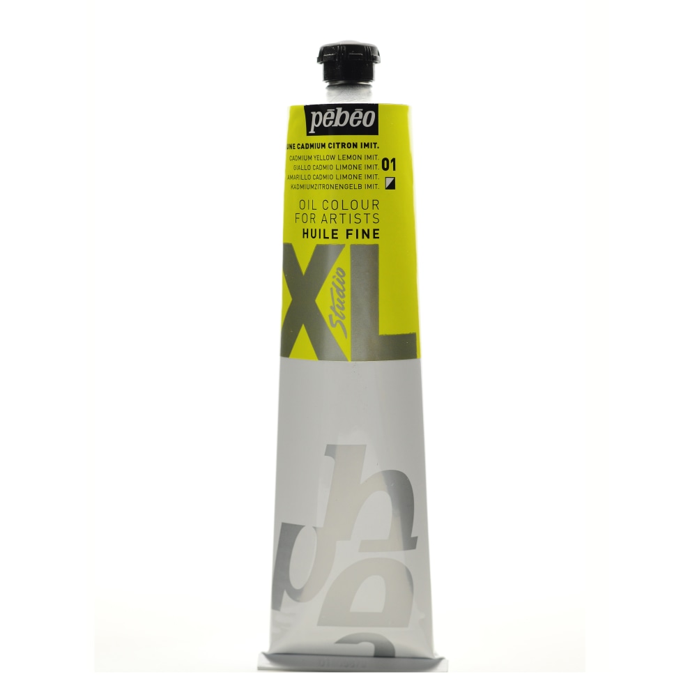 Pebeo Studio XL Oil Paint, 6.76 oz (200mL), Lemon Cadmium Yellow Hue, Pack Of 2 MPN:200001-2