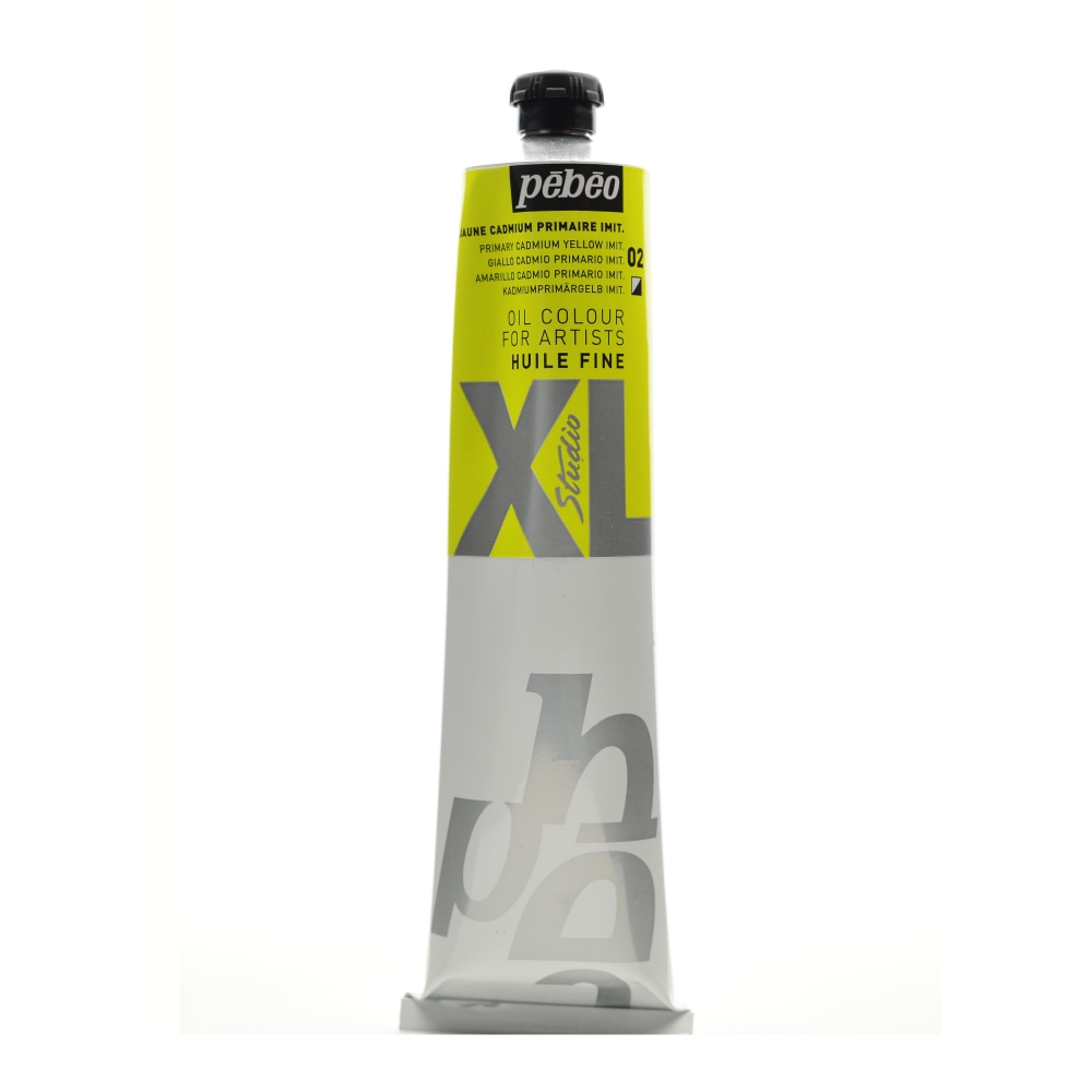 Pebeo Studio XL Oil Paint, 6.76 oz (200mL), Primary Cadmium Yellow Hue, Pack Of 2 MPN:200002-2