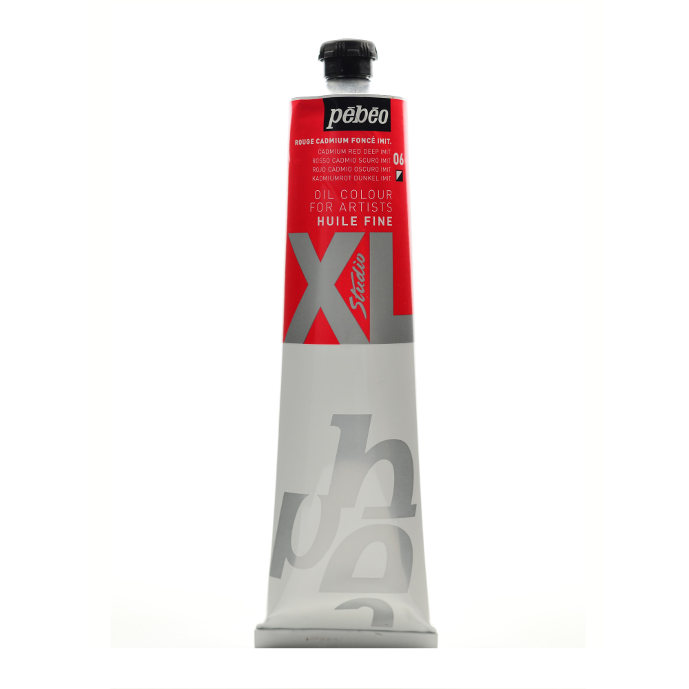 Pebeo Studio XL Oil Paint, 6.76 oz (200mL), Cadmium Red Deep Hue, Pack Of 2 MPN:200006-2