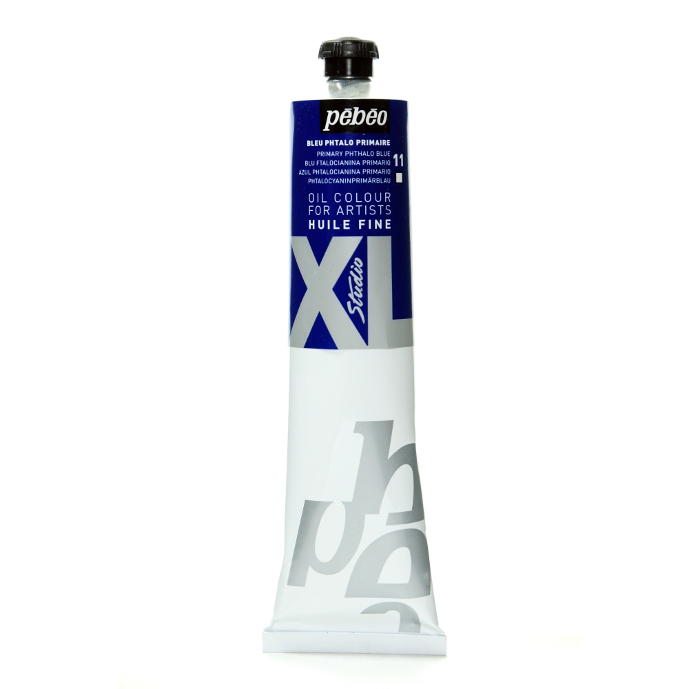 Pebeo Studio XL Oil Paint, 6.76 oz (200mL), Primary Phthalo Blue, Pack Of 2 MPN:200011-2