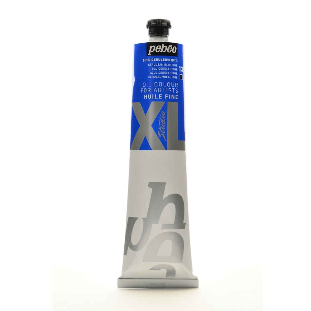Pebeo Studio XL Oil Paint, 6.76 oz (200mL), Cerulean Blue Hue, Pack Of 2 MPN:200013-2
