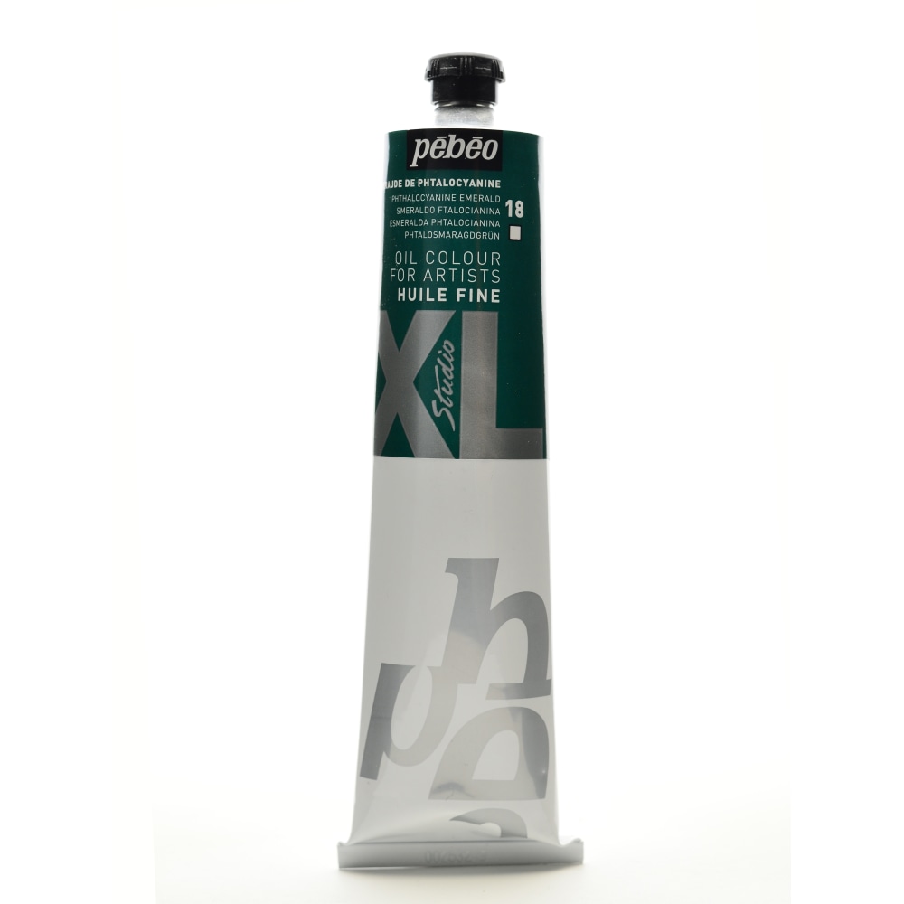 Pebeo Studio XL Oil Paint, 6.76 oz (200mL), Phthalo Emerald, Pack Of 2 MPN:200018-2