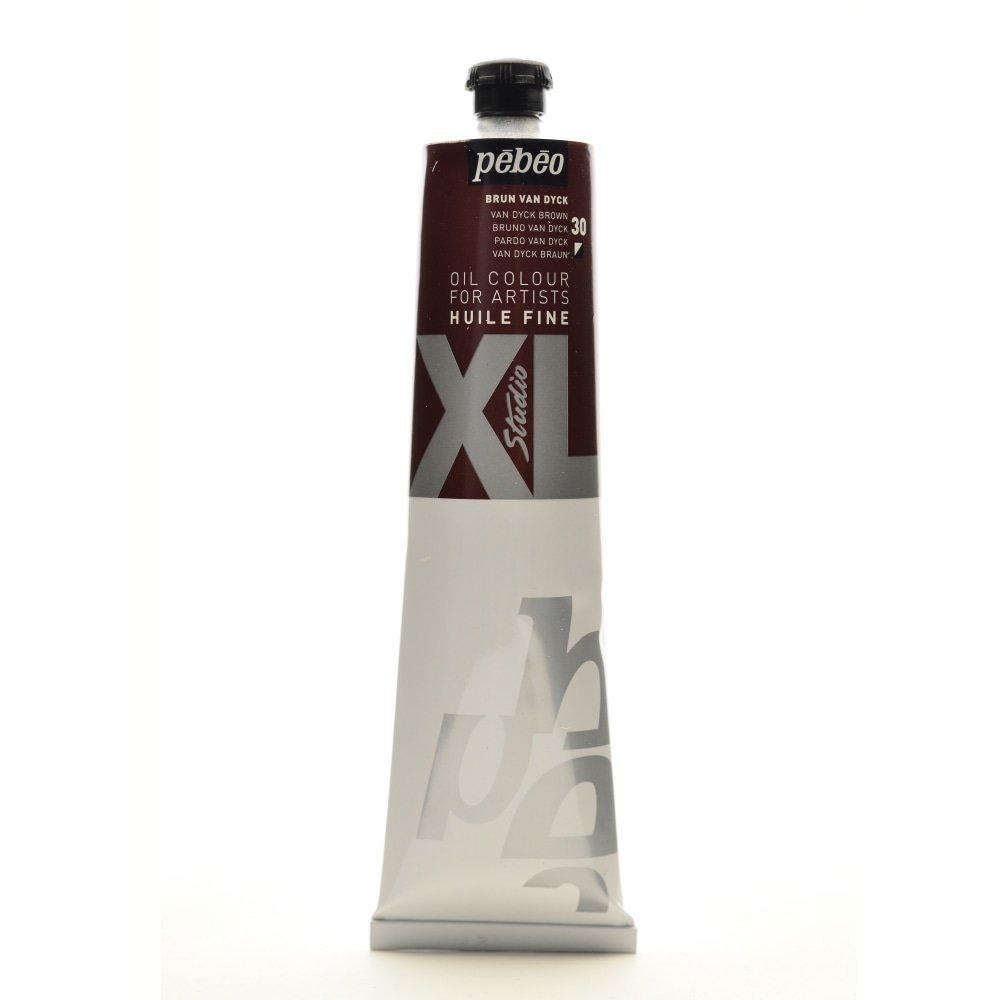 Pebeo Studio XL Oil Paint, 6.76 oz (200mL), Van Dyck Brown, Pack Of 2 MPN:200030-2