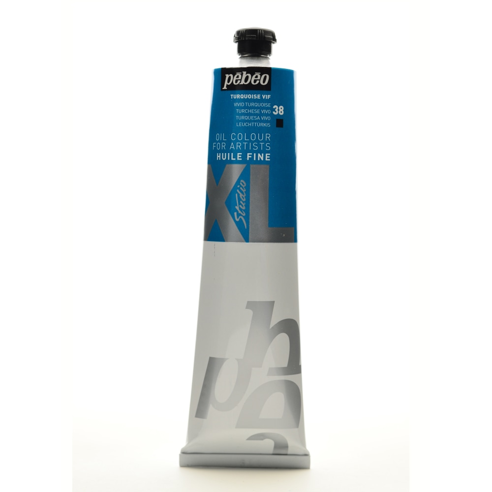 Pebeo Studio XL Oil Paint, 6.76 oz (200mL), Vivid Turquoise, Pack Of 2 MPN:200038-2