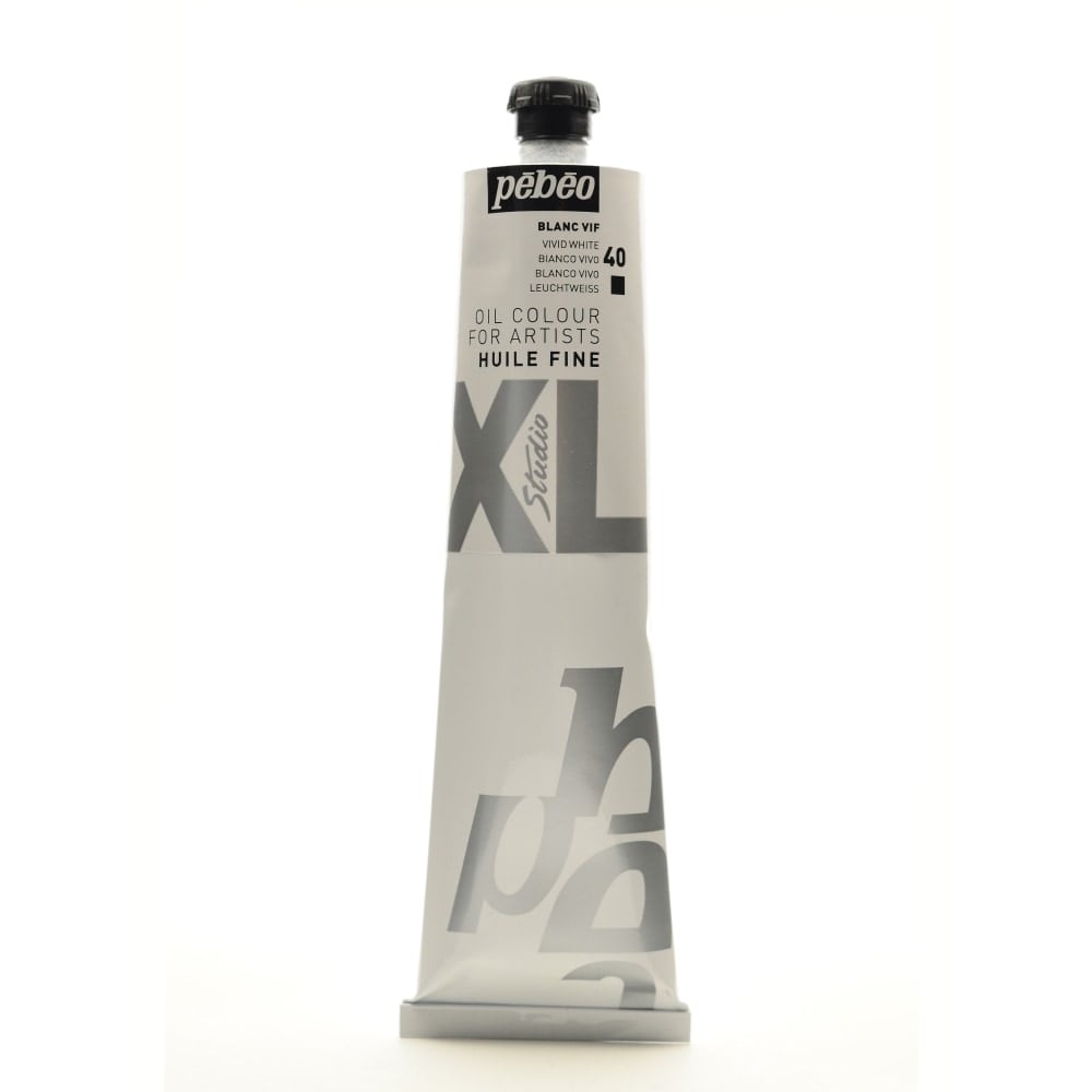 Pebeo Studio XL Oil Paint, 6.76 oz (200mL), Vivid White, Pack Of 2 MPN:200040-2