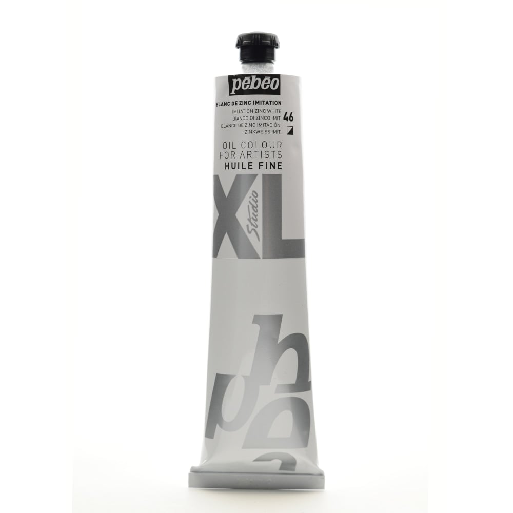 Pebeo Studio XL Oil Paint, 6.76 oz (200mL), Imitation Zinc White, Pack Of 2 MPN:200046-2