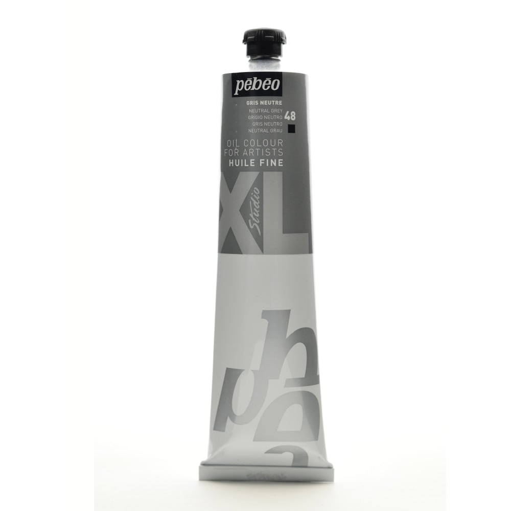 Pebeo Studio XL Oil Paint, 6.76 oz (200mL), Neutral Gray, Pack Of 2 MPN:200048-2