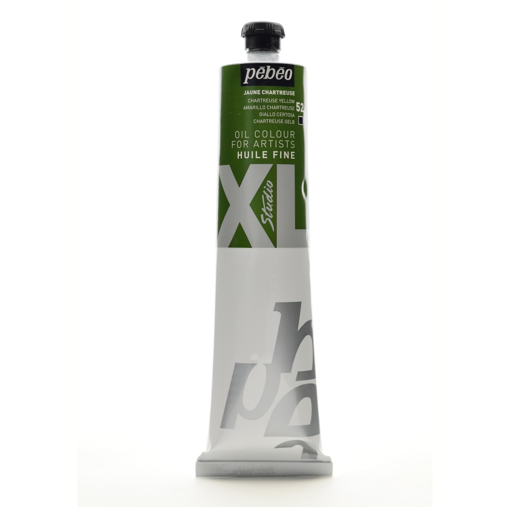 Pebeo Studio XL Oil Paint, 6.76 oz (200mL), Chartreuse Yellow, Pack Of 2 MPN:200052-2