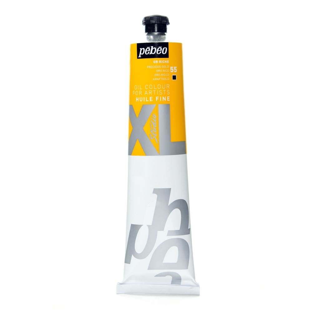 Pebeo Studio XL Oil Paint, 6.76 oz (200mL), Precious Gold, Pack Of 2 MPN:200055-2