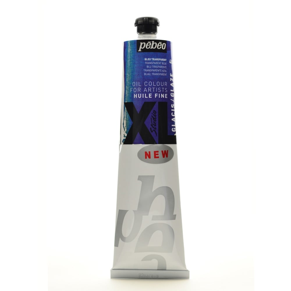 Pebeo Studio XL Oil Paint, 6.76 oz (200mL), Glaze Blue, Pack Of 2 MPN:200403-2