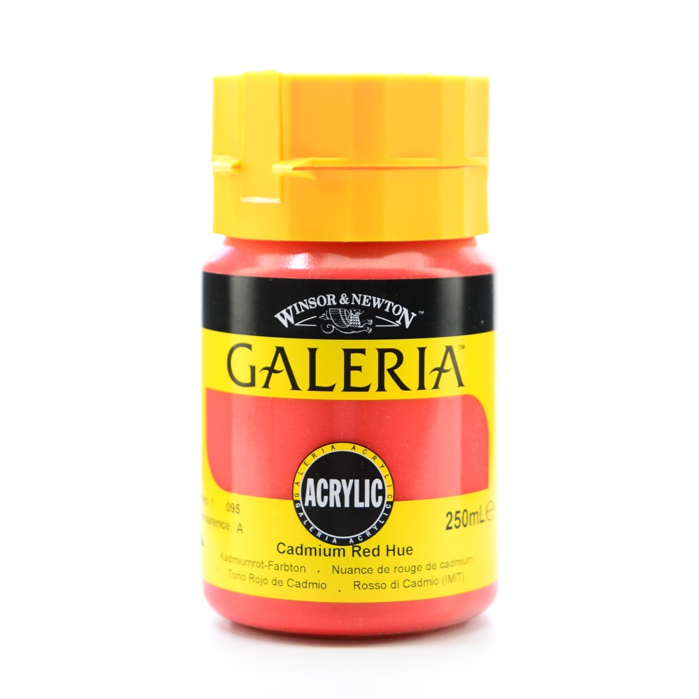 Winsor & Newton Galeria Flow Formula Acrylic Colors, 8.45 oz (250mL), Cadmium Red Hue, 95, Pack Of 2 MPN:2137095-2
