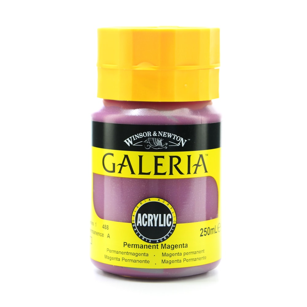 Winsor & Newton Galeria Flow Formula Acrylic Colors, 8.45 oz (250mL), Permanent Magenta, 488, Pack Of 2 MPN:2137488-2