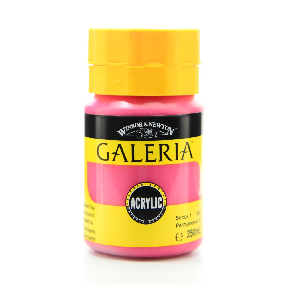 Winsor & Newton Galeria Flow Formula Acrylic Colors, 8.45 oz (250mL), Permanent Rose, 502, Pack Of 2, 21375022 MPN:2137502-2