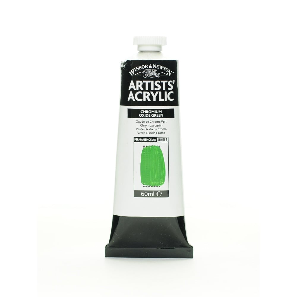 Winsor & Newton Professional Acrylic Colors, 60 mL, Chromium Oxide Green, 162, Pack Of 2 MPN:2320162-2