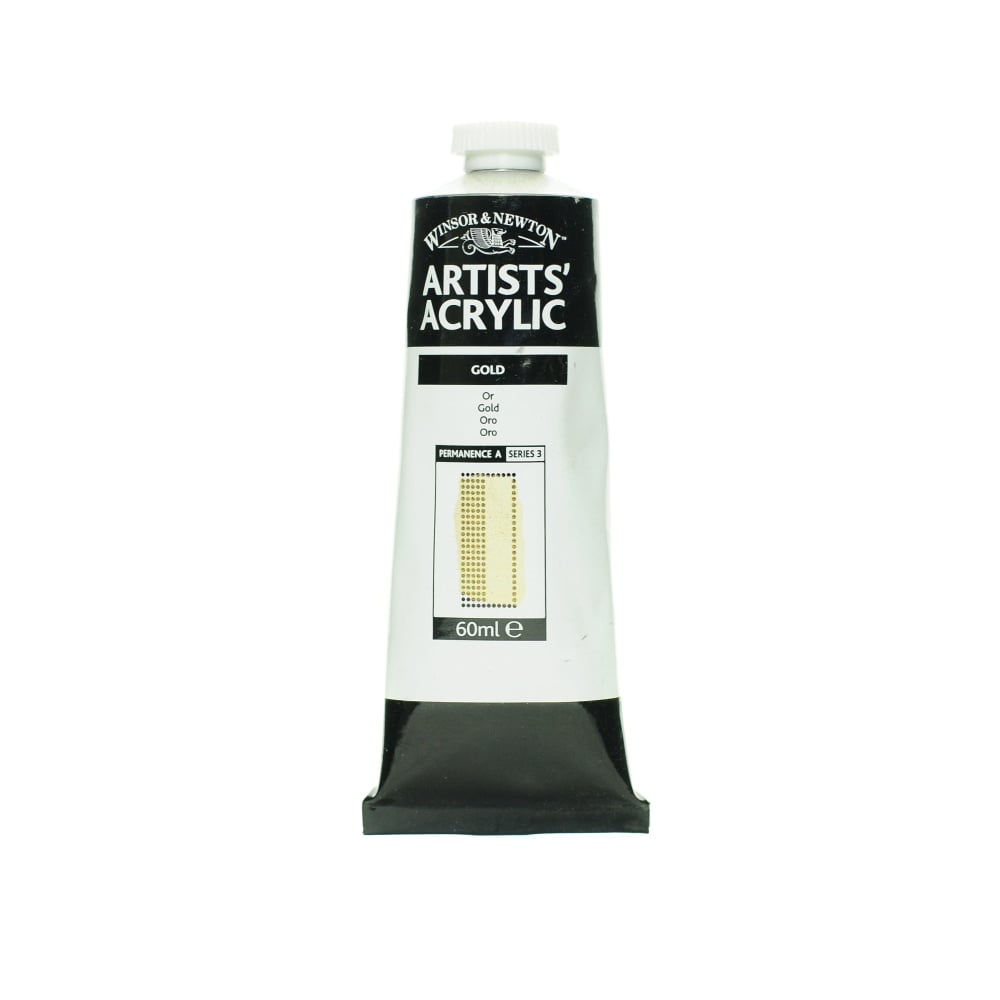 Winsor & Newton Professional Acrylic Colors, 60 mL, Gold, 283, Pack Of 2 MPN:2320283-2