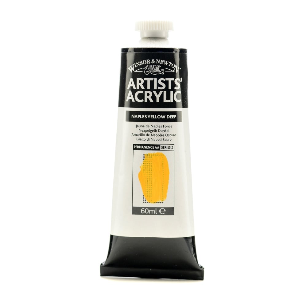 Winsor & Newton Professional Acrylic Colors, 60 mL, Naples Yellow Deep, 425, Pack Of 2 MPN:2320425-2