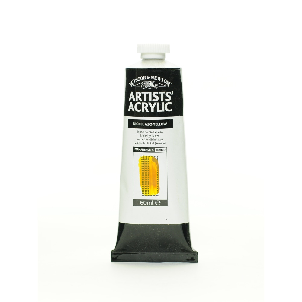 Winsor & Newton Professional Acrylic Colors, 60 mL, Nickel Azo Yellow, 439, Pack Of 2 MPN:2320439-2