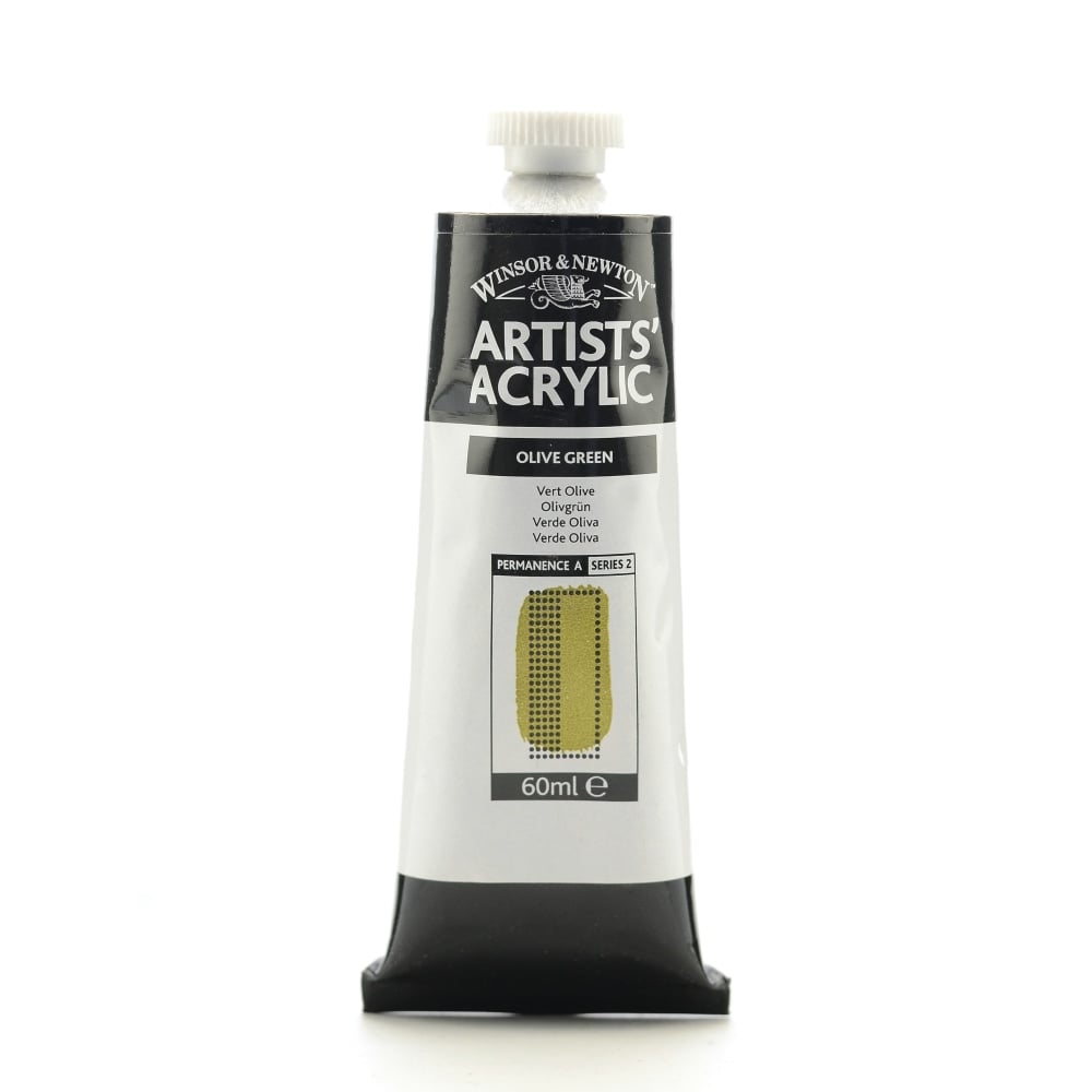 Winsor & Newton Professional Acrylic Colors, 60 mL, Olive Green, 447, Pack Of 2 MPN:2320447-2