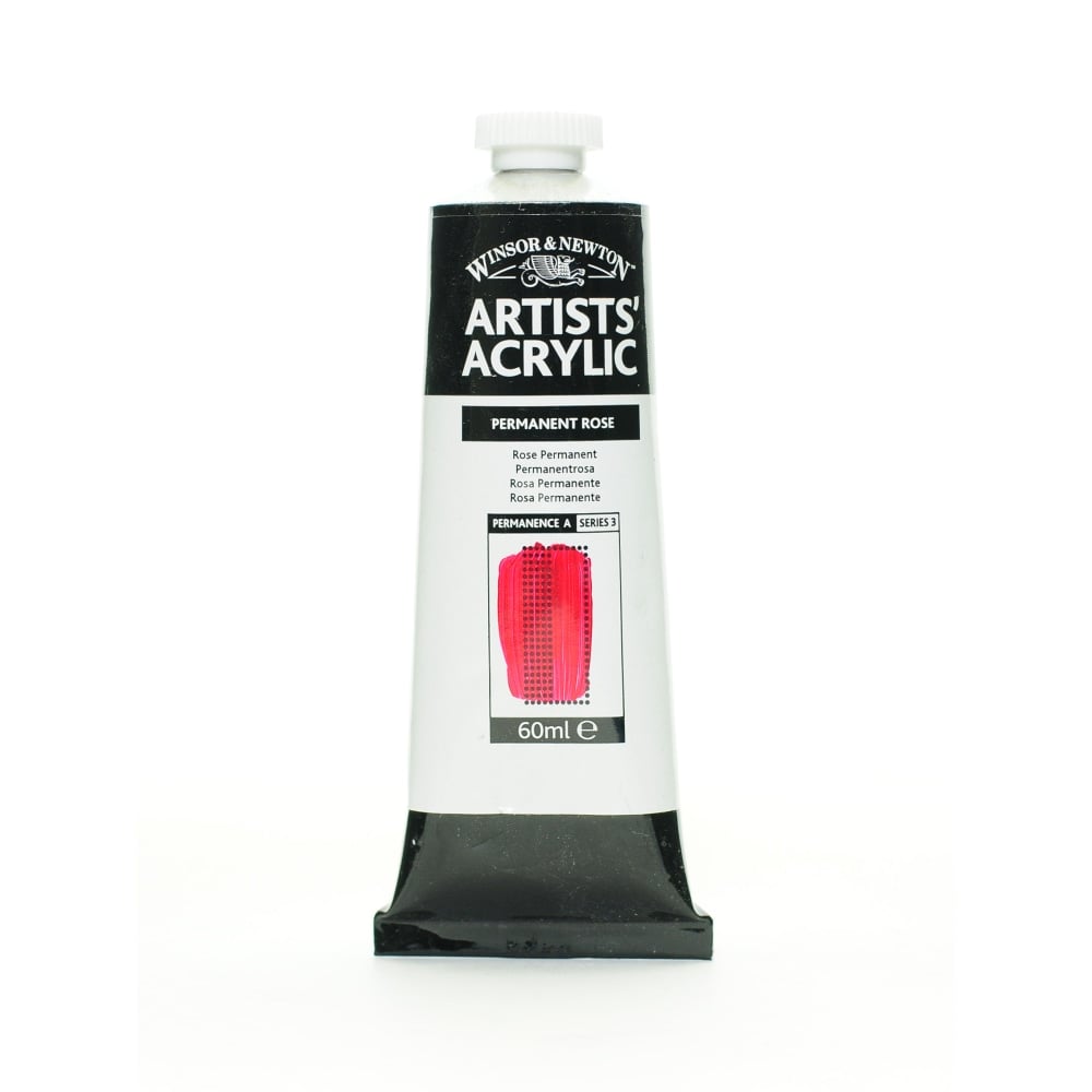 Winsor & Newton Professional Acrylic Colors, 60 mL, Permanent Rose, 502, Pack Of 2 MPN:2320502-2