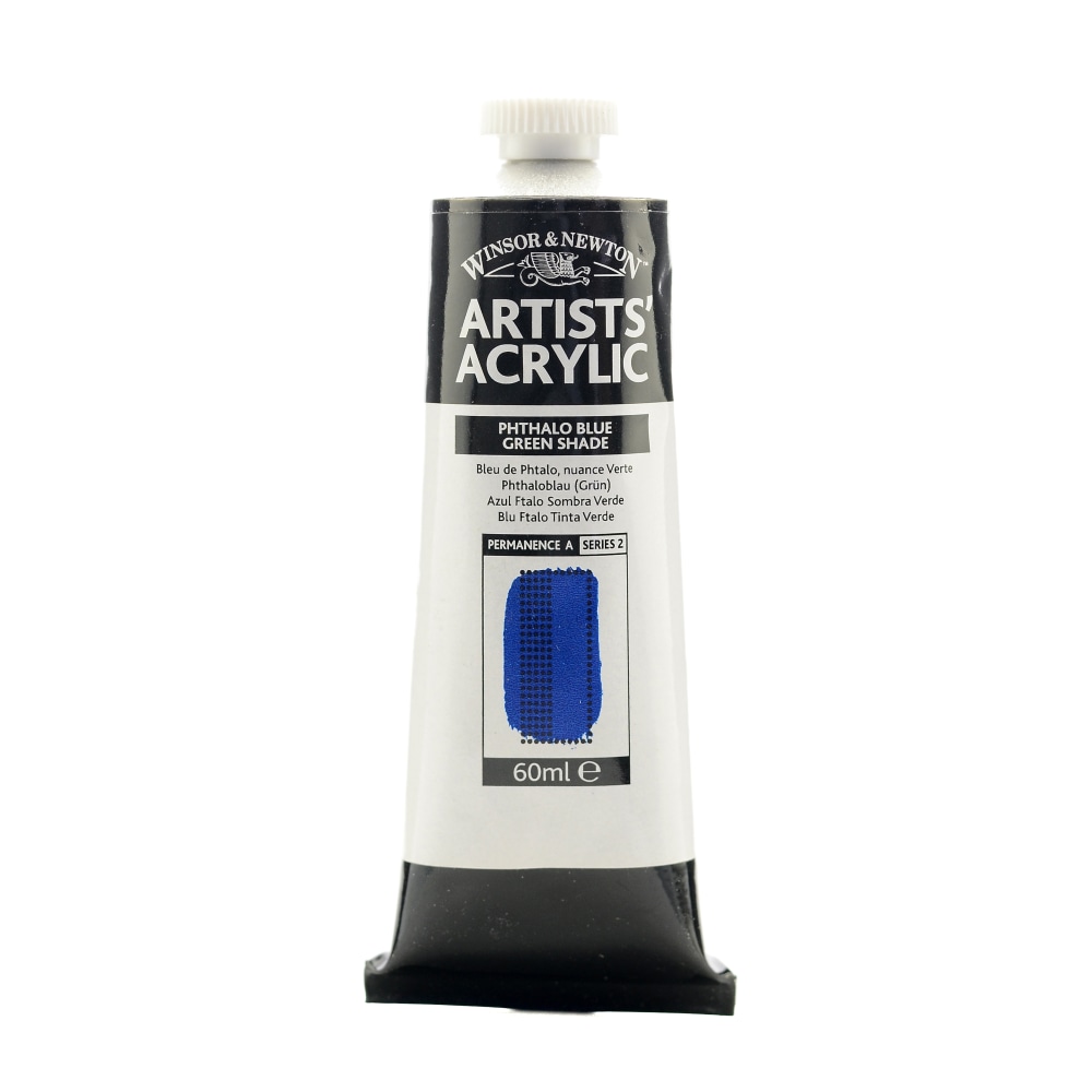 Winsor & Newton Professional Acrylic Colors, 60 mL, Phthalo Blue Green Shade, 515, Pack Of 2 MPN:2320515-2