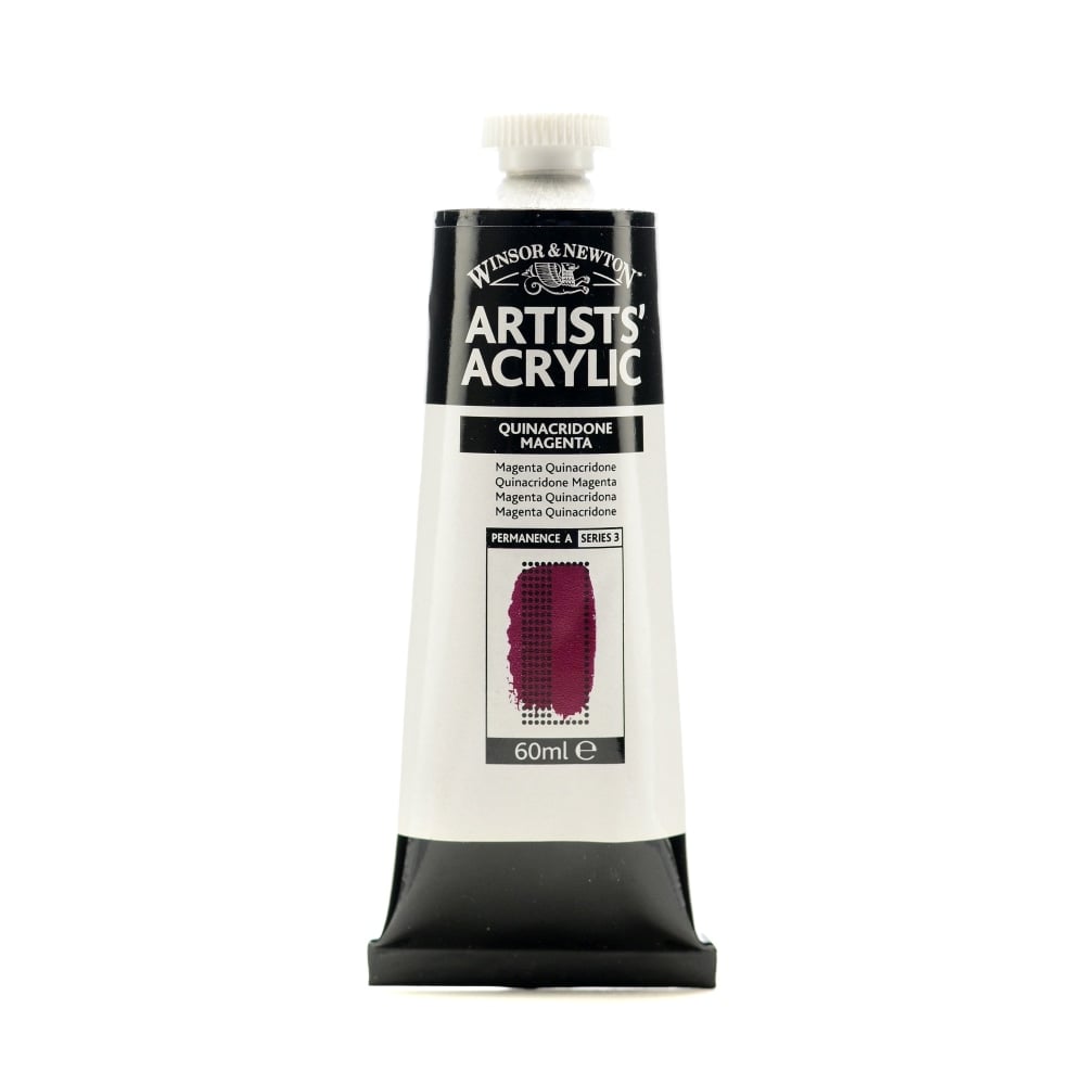 Winsor & Newton Professional Acrylic Colors, 60 mL, Quinacridone Magenta, 545, Pack Of 2 MPN:2320545-2