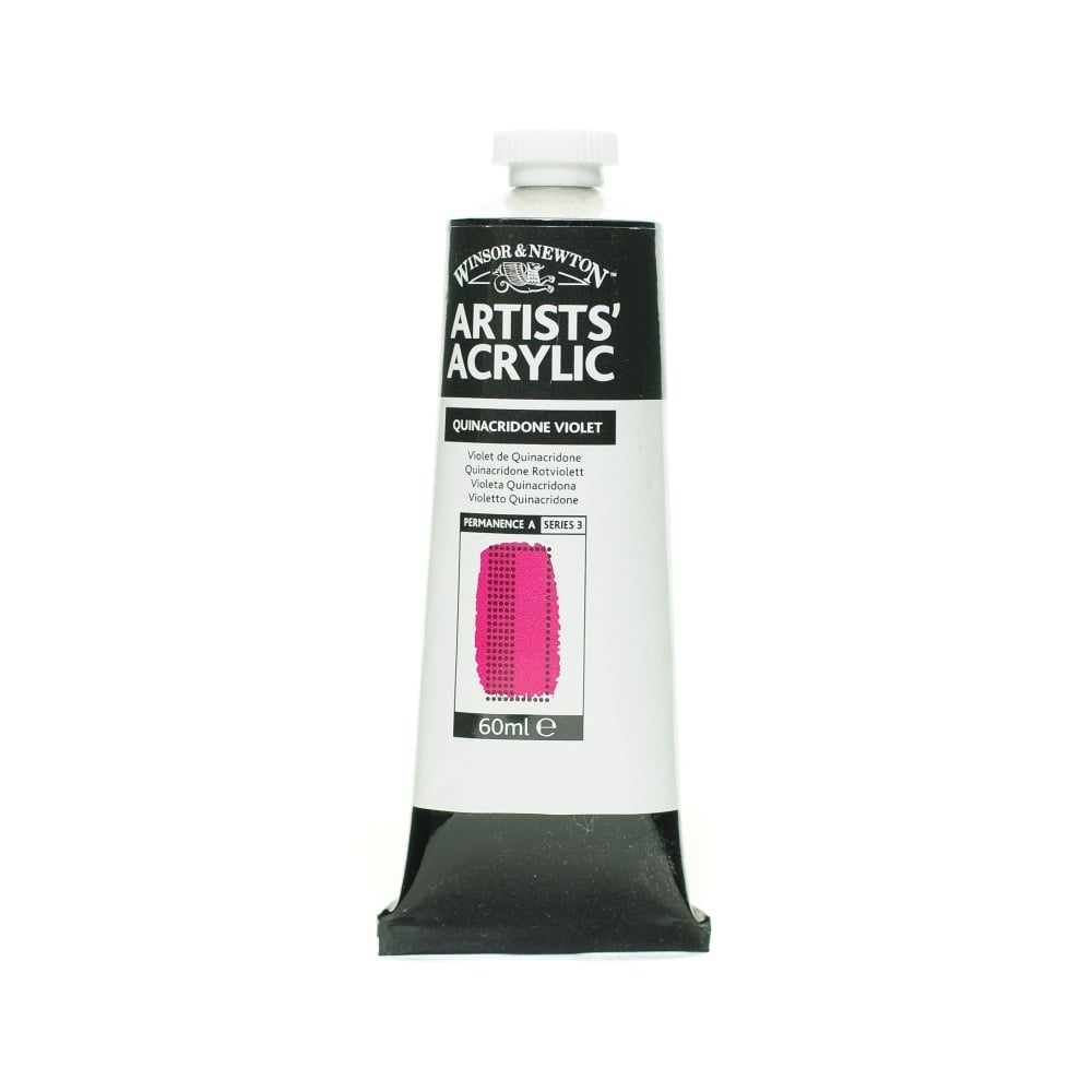 Winsor & Newton Professional Acrylic Colors, 60 mL, Quinacridone Violet, 550, Pack Of 2 MPN:2320550-2