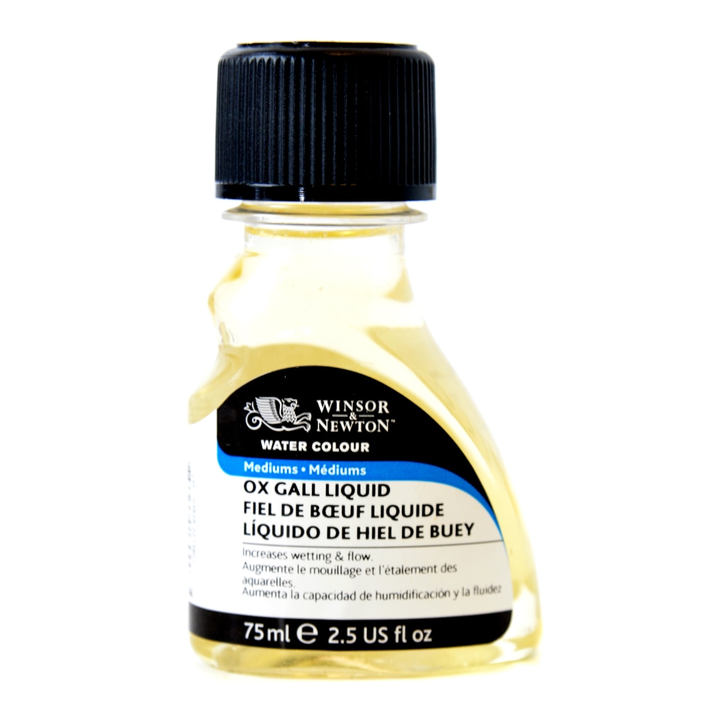 Winsor & Newton Watercolor Ox-Gall Liquid Mediums, 75 mL, Pack Of 2 MPN:3221766-2