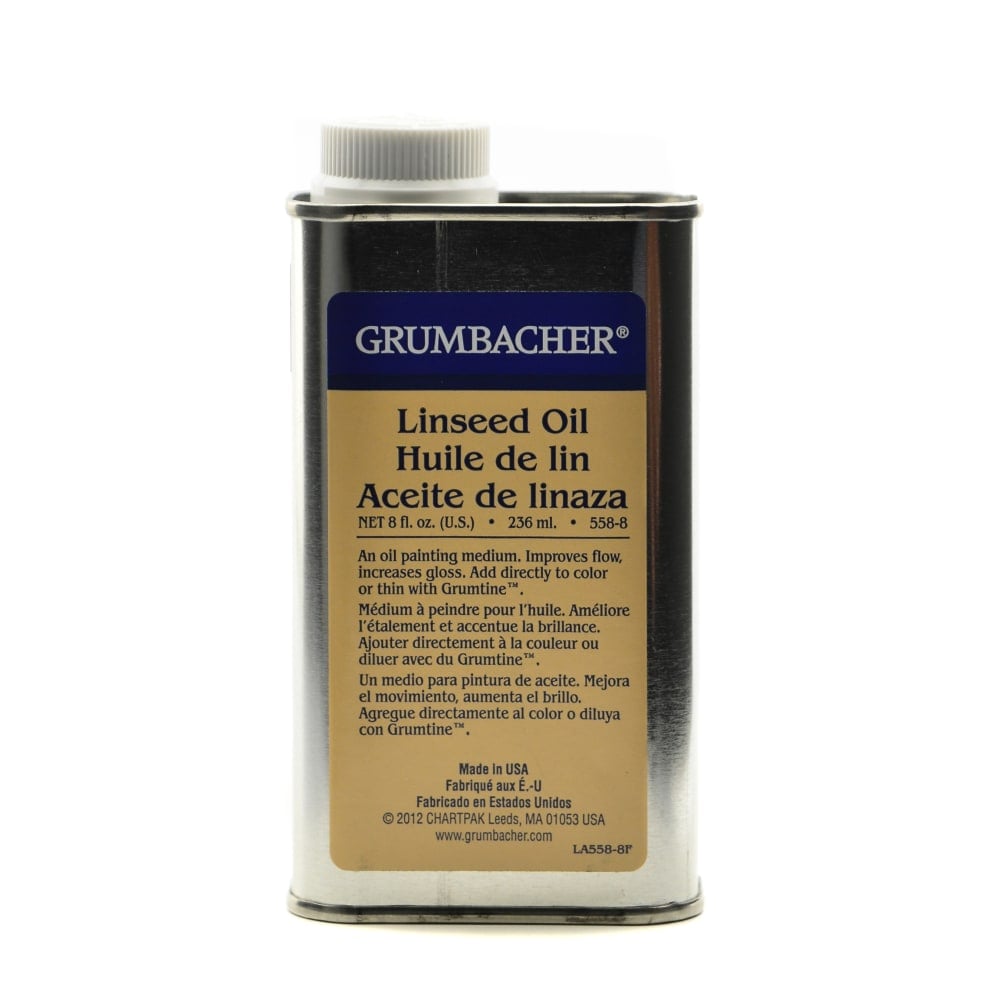 Grumbacher Linseed Oil, 8 Oz, Pack Of 2 MPN:558-8-2