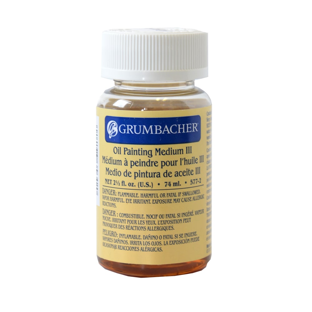 Grumbacher Oil Painting Medium III Paint Mediums, 2.5 Oz, Pack Of 2 MPN:577-2-2