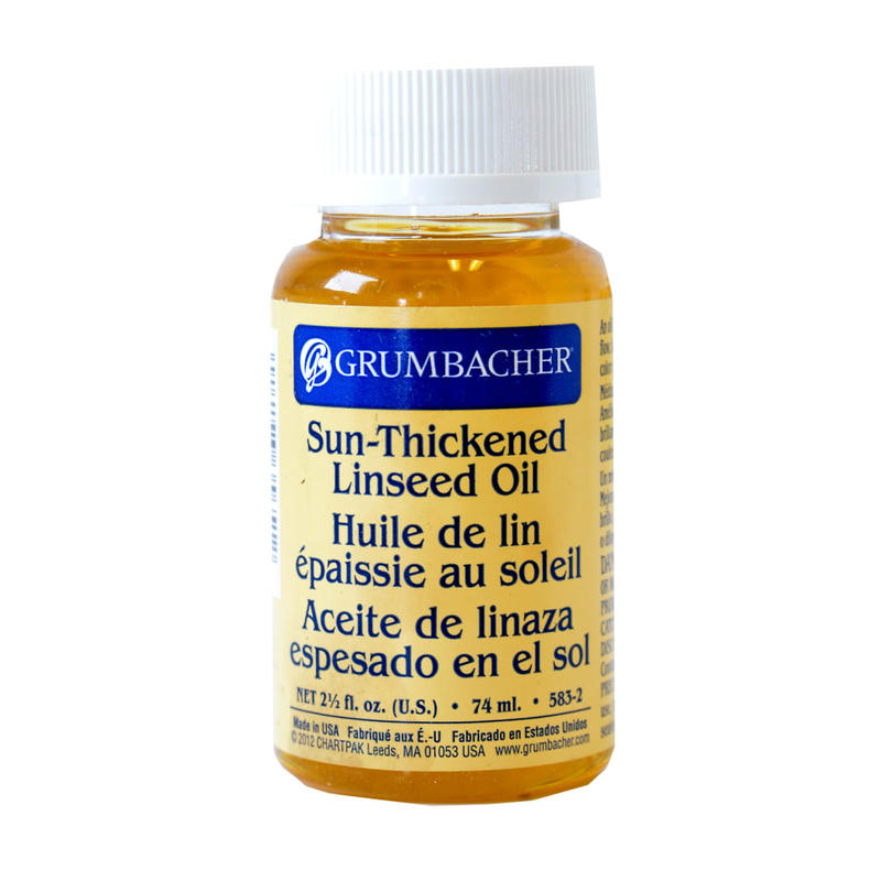 Grumbacher Sun-Thickened Linseed Oil, 2.5 Oz, Pack Of 2 MPN:583-2-2