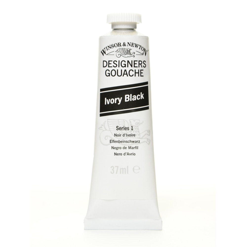 Winsor & Newton Designers Gouache, 14 mL, Ivory Black, 331 MPN:0614331