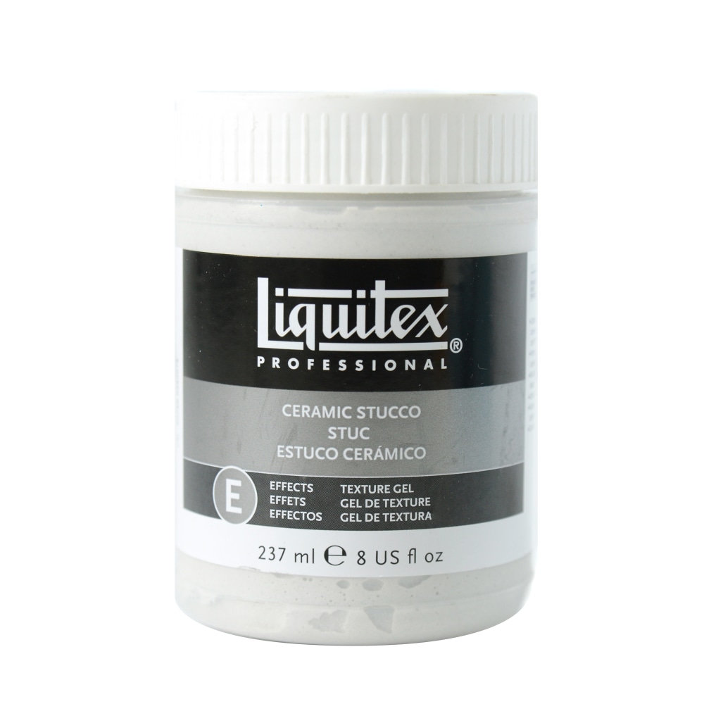 Liquitex Acrylic Texture Gel Mediums, 8 Oz, Ceramic Stucco, Pack Of 2 MPN:6408-2