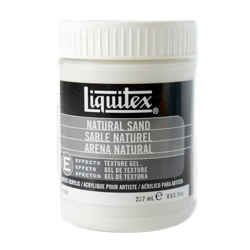 Liquitex Acrylic Texture Gel Mediums, 8 Oz, Natural Sand, Pack Of 2 MPN:6508-2