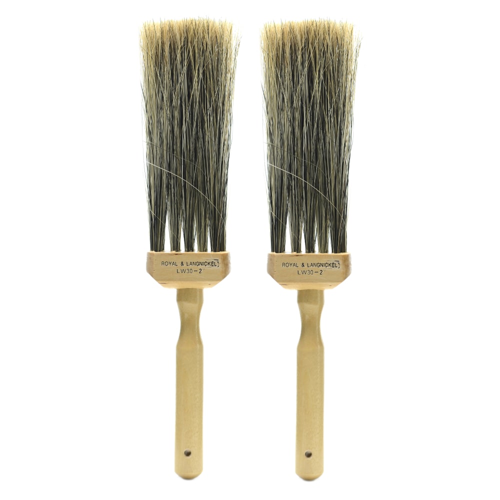 Royal & Langnickel Faux Bristle Flogging Brush, Size 2, Synthetic Bristle, Natural Brown MPN:LW30-2-2