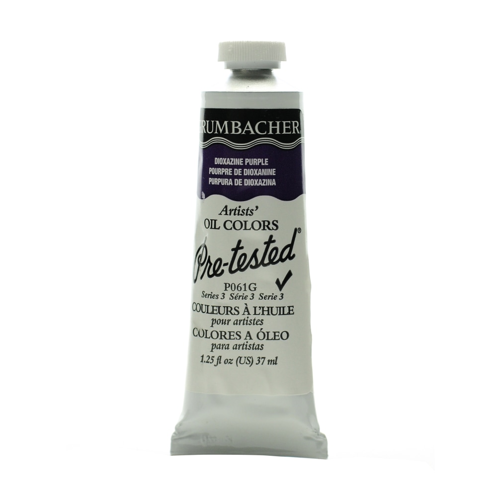 Grumbacher P061 Pre-Tested Artists Oil Colors, 1.25 Oz, Dioxazine Purple, Pack Of 2 MPN:P061G-2