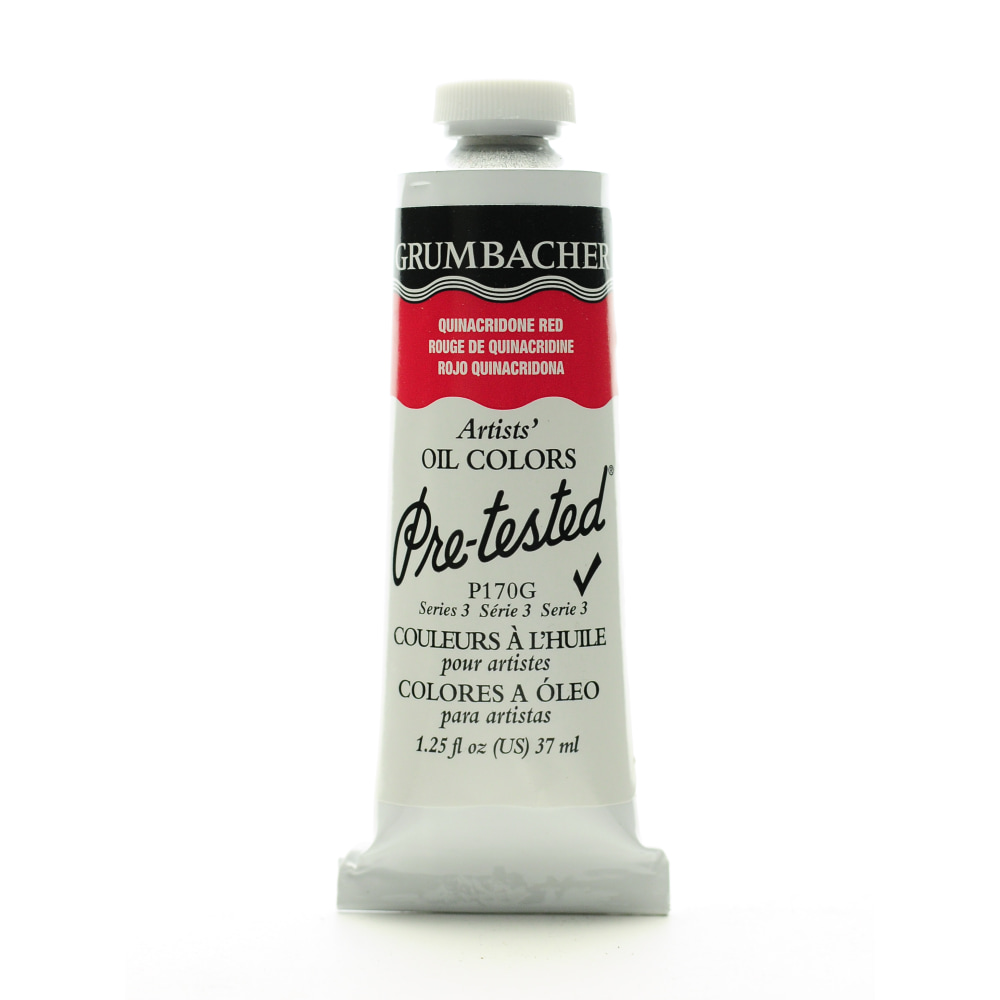 Grumbacher P170 Pre-Tested Artists Oil Colors, 1.25 Oz, Quinacridone Red, Pack Of 2 MPN:P170G-2