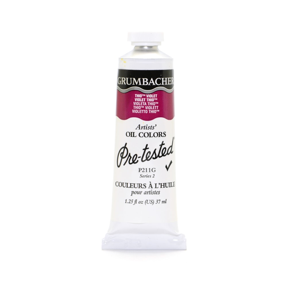 Grumbacher P211 Pre-Tested Artists Oil Colors, 1.25 Oz, Thio Violet (Quinacridone Magenta), Pack Of 2 MPN:P211G-2