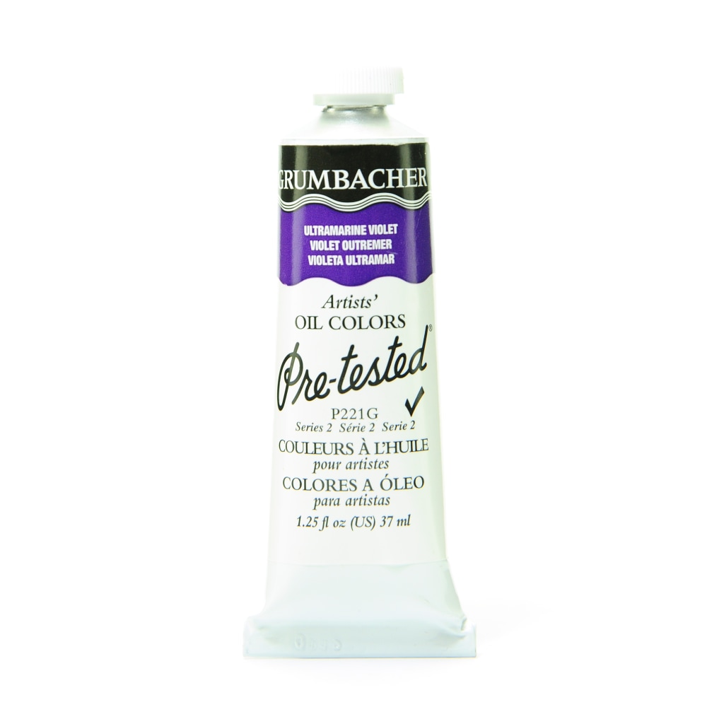 Grumbacher P221 Pre-Tested Artists Oil Colors, 1.25 Oz, Ultramarine Violet, Pack Of 2 MPN:P221G-2